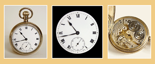 Gouden (GP)Zak-Horloge Zwitserland.