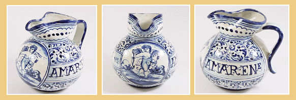 Antieke Aardewerk Apotheker Schenkkan.ca. 1880 /1920.