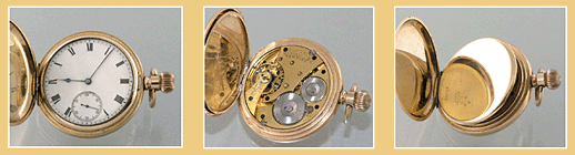 Antiek Gouden (*GP) - Waltham Traveler - Savonet Horloge. 1902.
