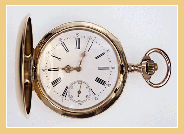 14K. Gouden Savonet Horloge." Armand Schwob en Freres "1880 ~ 1933.