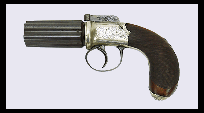 Antique Pepperbox Revolver.