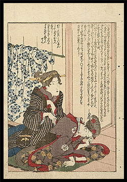 Kuniyoshi - Shunga - Two Courtesans - c.1840.