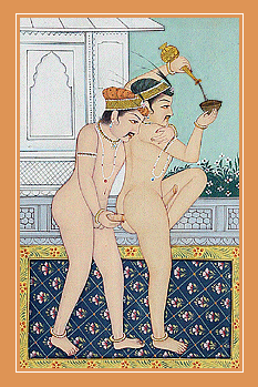 Erotic Mughal Gay-Couple