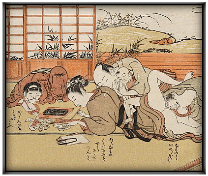 Shunga, Japanese woodblock print, Hokusai, Kunisada, Utamaro, Kuniyoshi. Harunobu, Koryusai, Eisen.Utagawa school,Torii,Octopus.