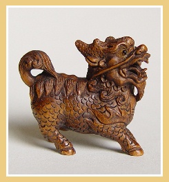 PALMHOUTEN NETSUKE KIRIN. JAPAN.