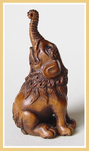 PALMHOUTEN MYTHOLOGISCHE NETSUKE. JAPAN.