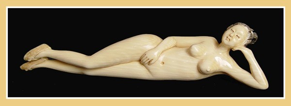 SHUNGA  - EROTIC ART - Erotische Netsuke - Inro - Ojime - Okimono.