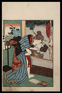 Keisai Eisen - Shunga - Secret Lovers  - c.1838.