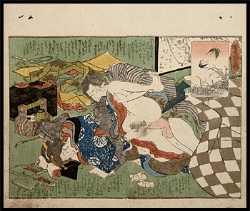 Keisai Eisen - Shunga - Young Man - c.1838.
