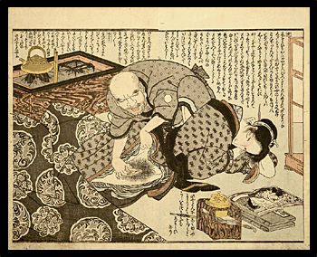 Toyokuni I - Shunga - Sneaky Man.
