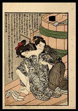 Shunga Toyokuni I - Water tank - c.1823.