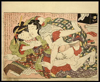 Very Rare Hokusai - Overlapping Skirts - Impulsive - c.1820.