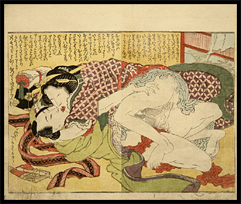 Very Rare Hokusai - Overlapping Skirts - On Top - c.1820.
