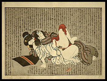 Kunisada Shunga - On Top - c.1840.