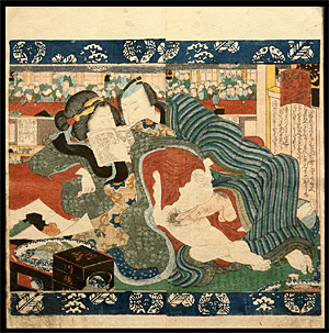 Utagawa School - Shunga - Book - c.1840.