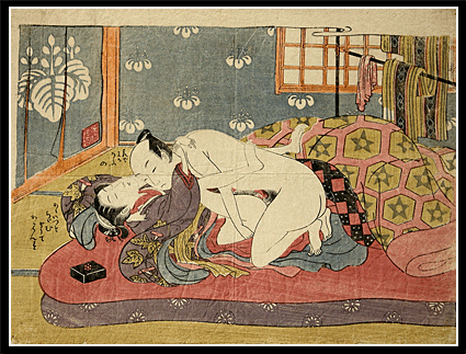 Early Chuban Koryusai Shunga - c.1770.