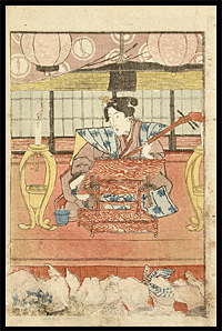 Kuniyoshi - Phallus Audience - c.1840 - Shunga.