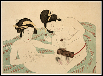 Shunga - Lesbian Couple. Meiji Period - Anonymous.