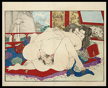 Koikawa Shozan - Western Influences - Unusual Pose - c.1860 - Meiji Period.