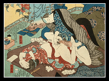 Kunisada - Shunga - Full Ecstasy - c.1850.
