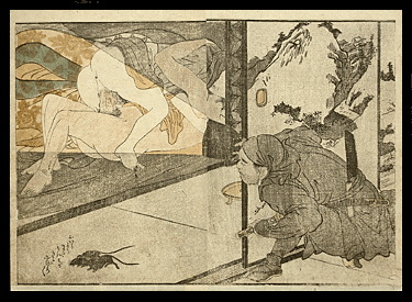 Magnificent Shunga - Utamaro - Ninja And Rats - c.1805.