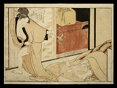 Shunga - Utamaro - Woman With Candle - c.1805.