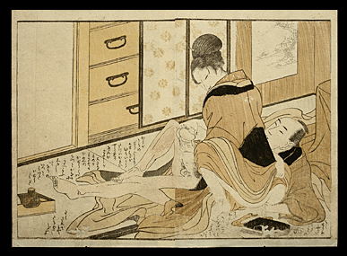 Shunga - Utamaro - Mutual Masturbation - c.1805.
