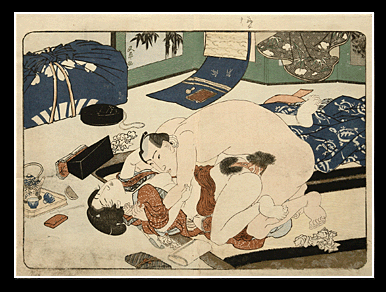 Kunisada - Four Seasons Series - Nipple Sucking - c.1827.