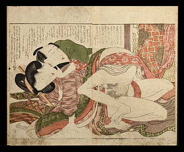 Shunga - Keisai Eisen - Orgasm - c.1817.