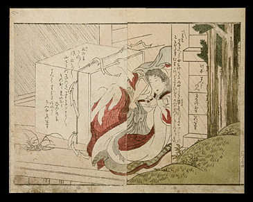 Rare Shunga - Hokusai - Kidnap - c.1822.
