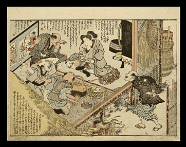 Shunga - Toyokuni I – Intimidating Penis - c.1825.