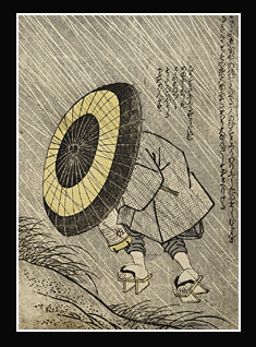 Shunga - Toyokuni I - Heavy Downpour - c.1825 -