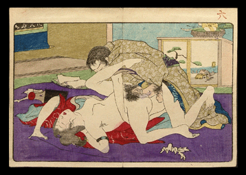 Meiji Shunga – Purple Carpet - c.1880.