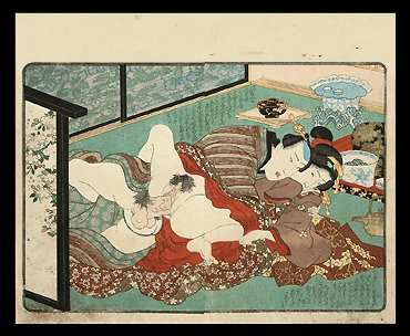 Sideways – Utagawa Kuniyoshi - c.1840.