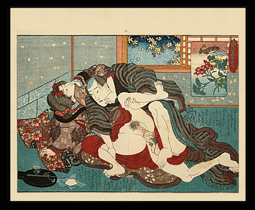 Shunga – Fringed Pinks – Keisai Eisen - c.1838.