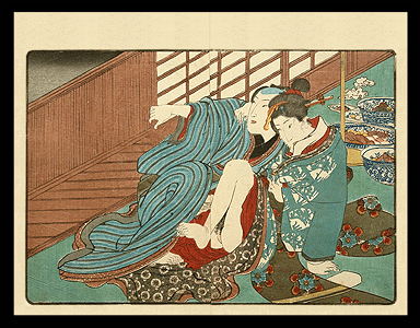 Hiroshige  Kuniyoshi  Sliding Door  c.1838.