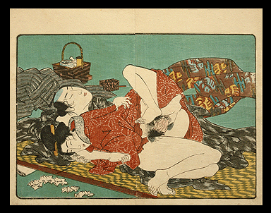 Hiroshige  Kuniyoshi  Orgasmic Pose  c.1838.