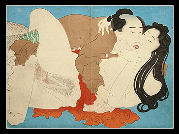 Meiji Era Shunga – Terukata – After Hokusai – Pearl Diver – c.1899.