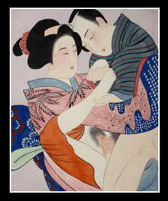 Erotic Painting – Intimate Couple I – c.1910s.