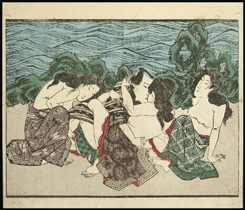 Shunga – Kuniyasu – Orgy On The Beach – c.1830.