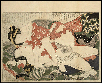 Katsushika Hokusai – Overlapping Skirts – On Top – c.1820.