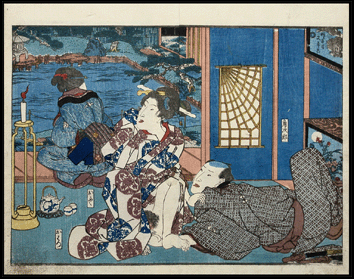 Kunisada – Pond – c.1836.