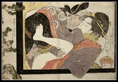 Shunga Masterpiece - Ch�ky�sai Eiri – Dutch Captain –�Dutchman With Prostitute – c.1801.