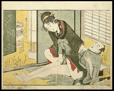 Shunga – Utamaro – Balance – Series Ehon Takara Gura - c.1800.