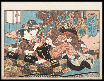 Shunga – Keisai Eisen – Insecure Young Man – c.1836.