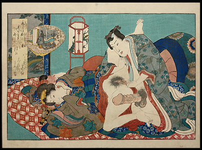 Shunga – Kunimori I – Foreplay – c.1825.