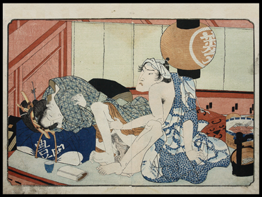 Shunga  Shigenobu  Red Lantern  c.1830.