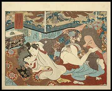 Shunga – Kunimori – Phoenix – c.1840.