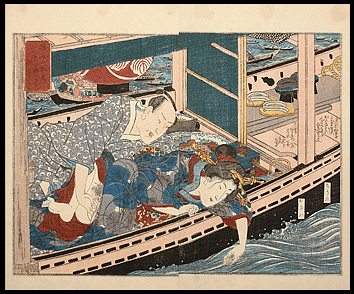 Shunga – Kunimori – Pleasure Boat – c.1840.