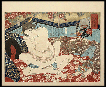 Shunga – Kunimori – Ecstacy Pose – c.1840.